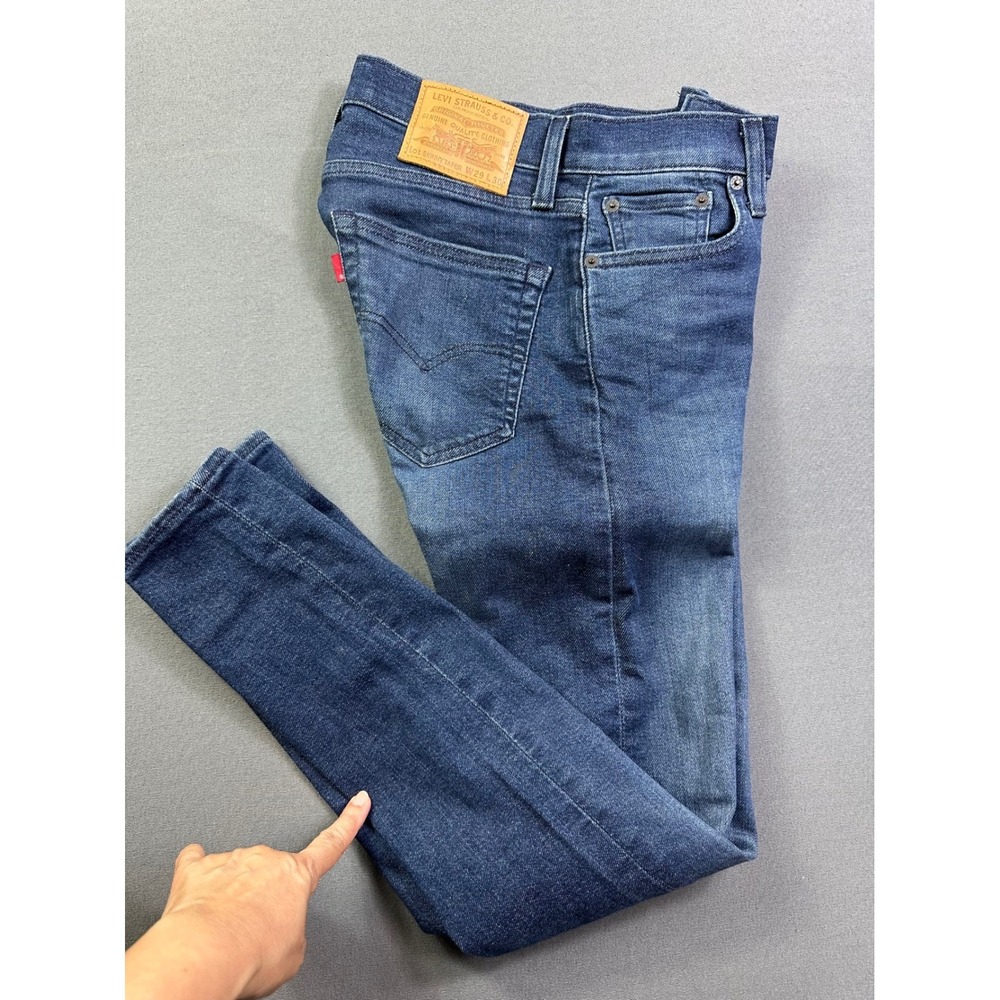 Levi's Skinny Taper Jeans Mens W29 L30 Medium Wash Blue‎ Denim Stretch Pants